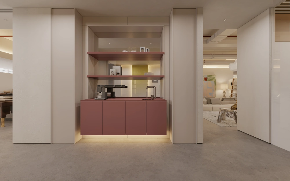Large-scale kitchen cabinet production line