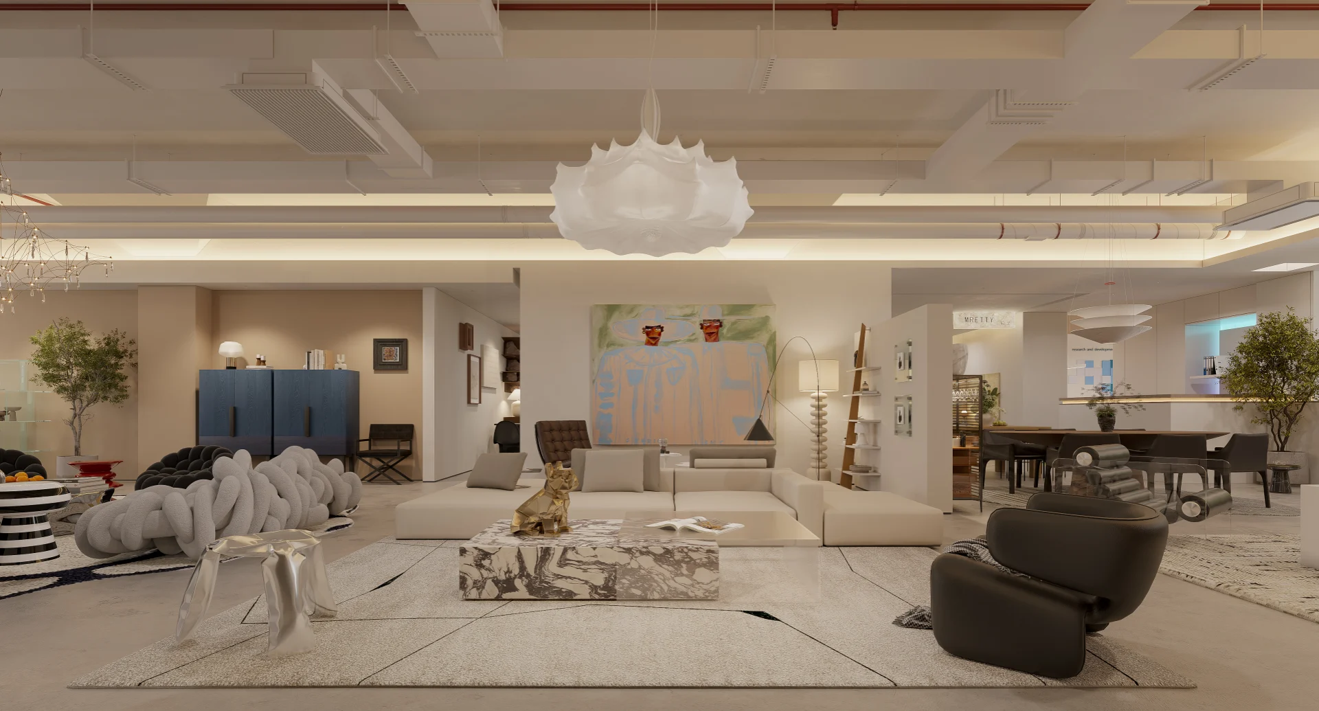 Integrated living showroom