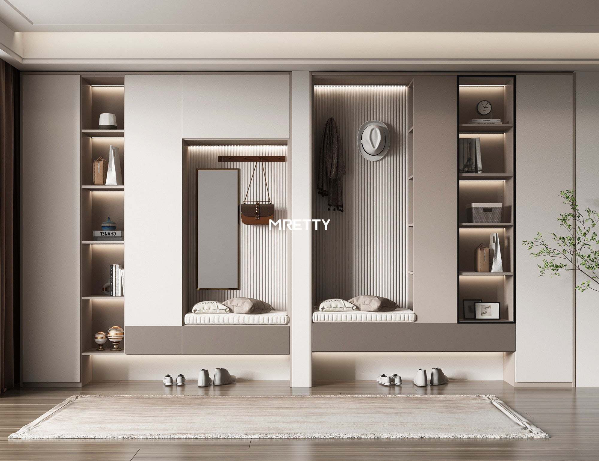 MRETTY Bespoke Walk In Closet — Luxury, Functionality & Precision for Singapore Homes