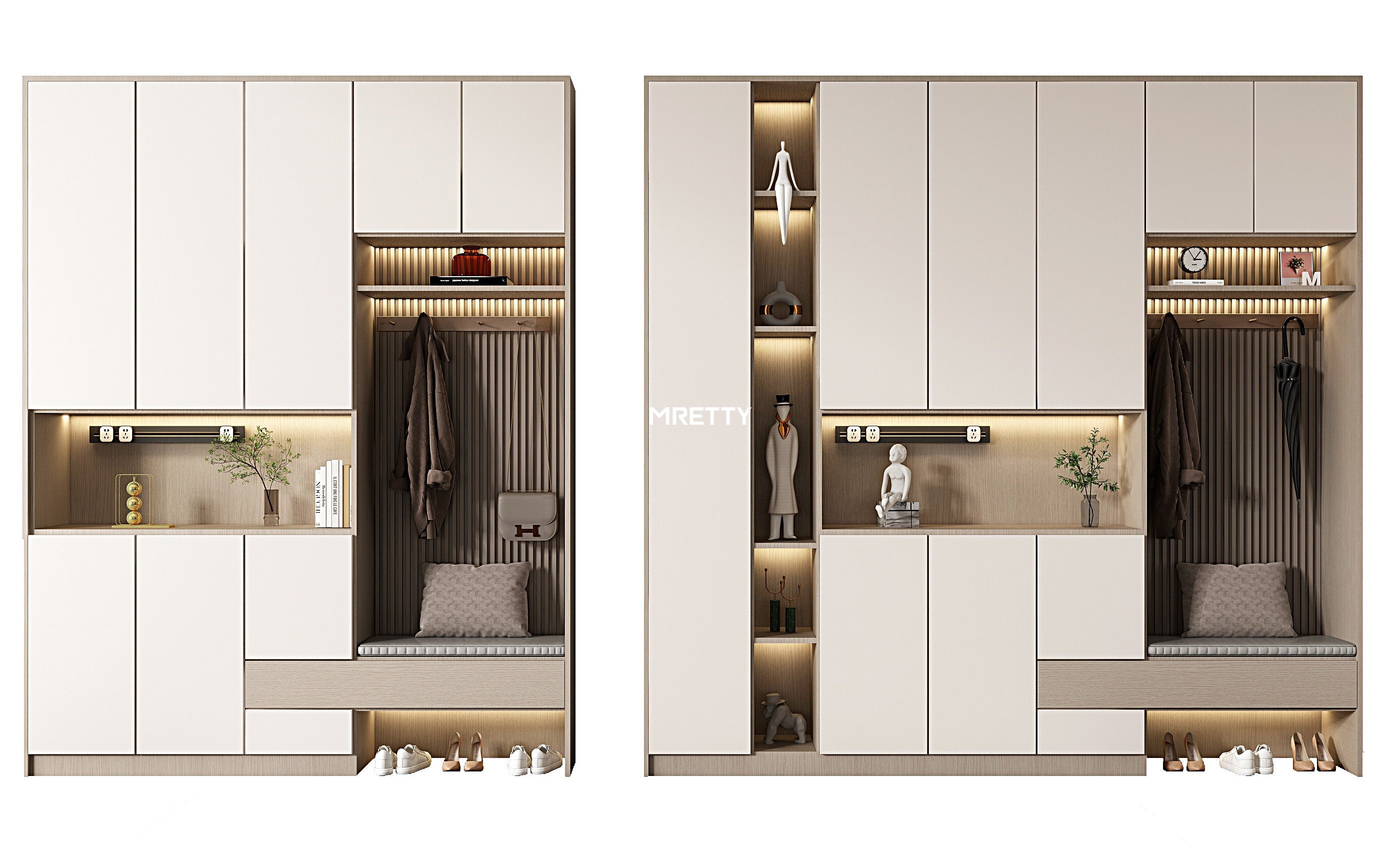 MRETTY Wooden Shoe Cabinets Custom — Crafted Storage for Modern Singapore Homes