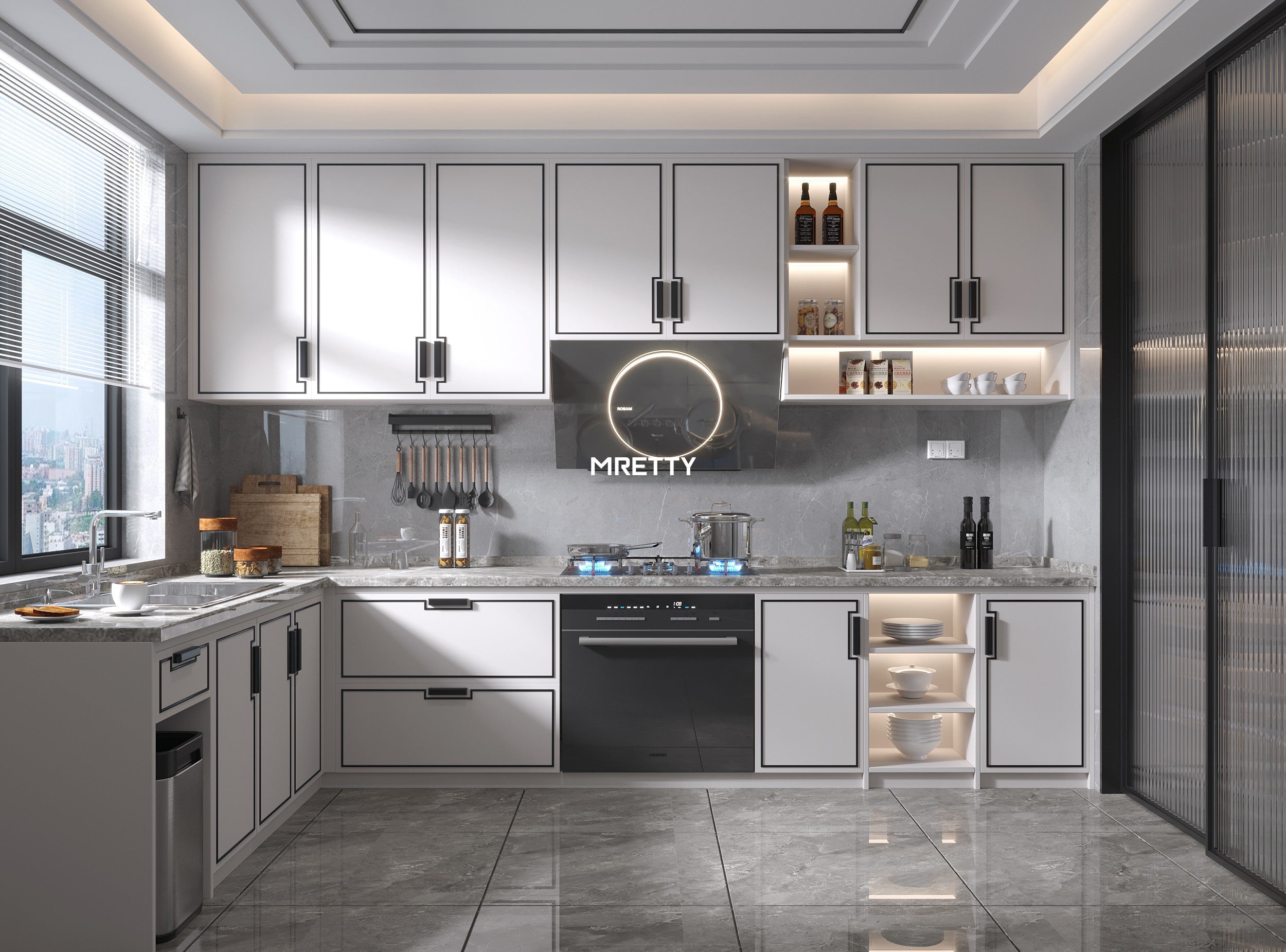 Modern Apartment Kitchen Design: MRETTY Redefines Singapore’s Functional Elegance