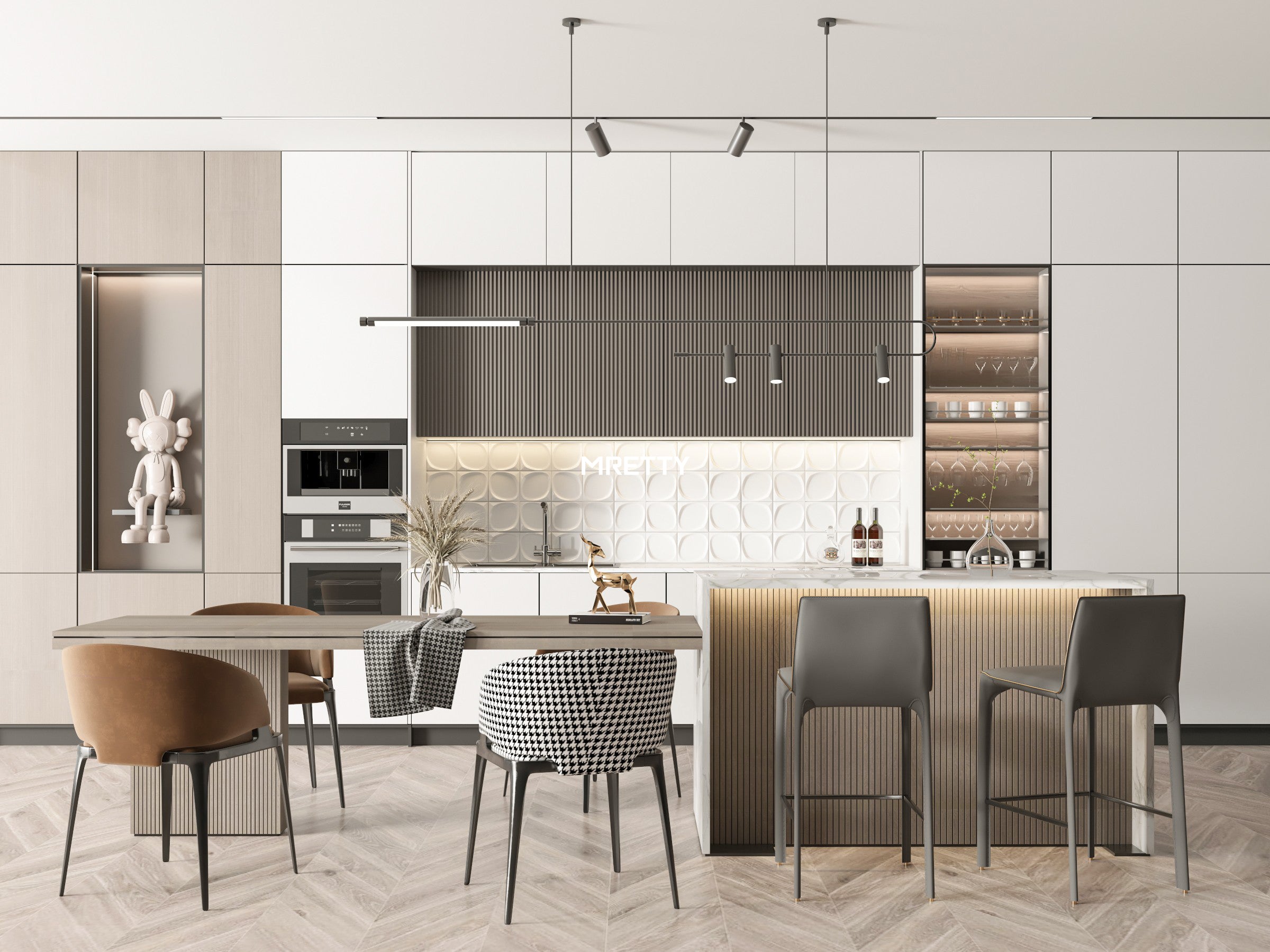 Modern Apartment Entryways: MRETTY’s Singapore-Inspired Mastery