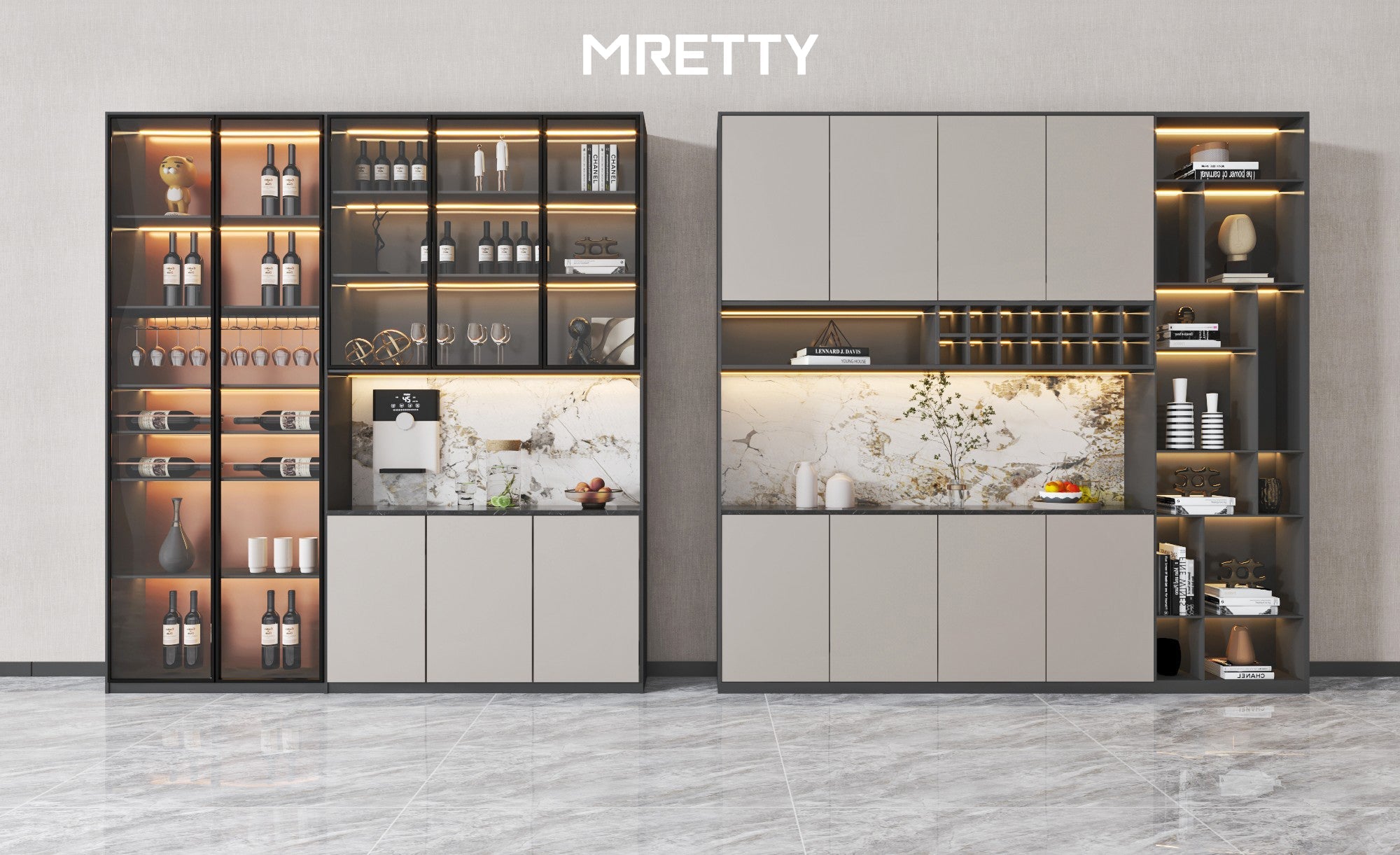 Premium Display Cabinet SG | Custom Luxury by MRETTY
