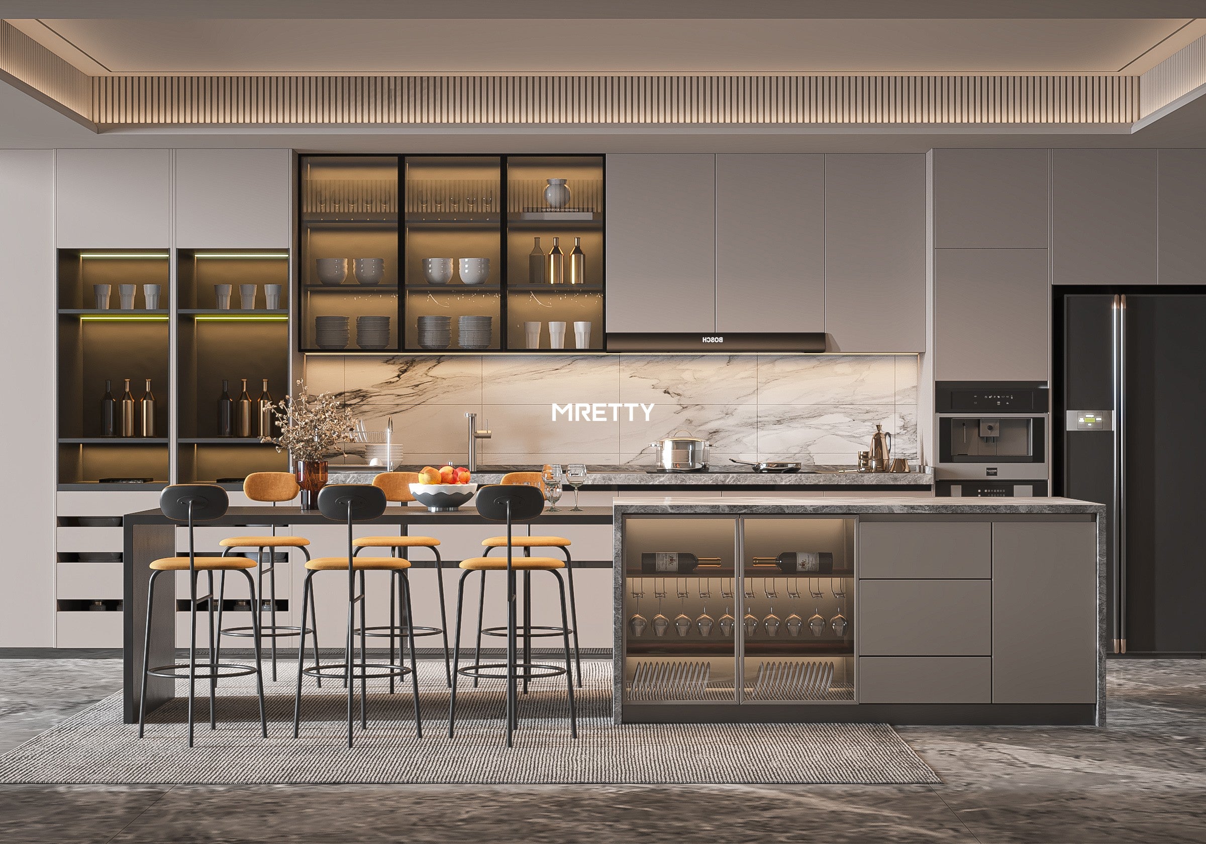 Bespoke Home Bar Countertops: MRETTY’s Singapore-Inspired Mastery