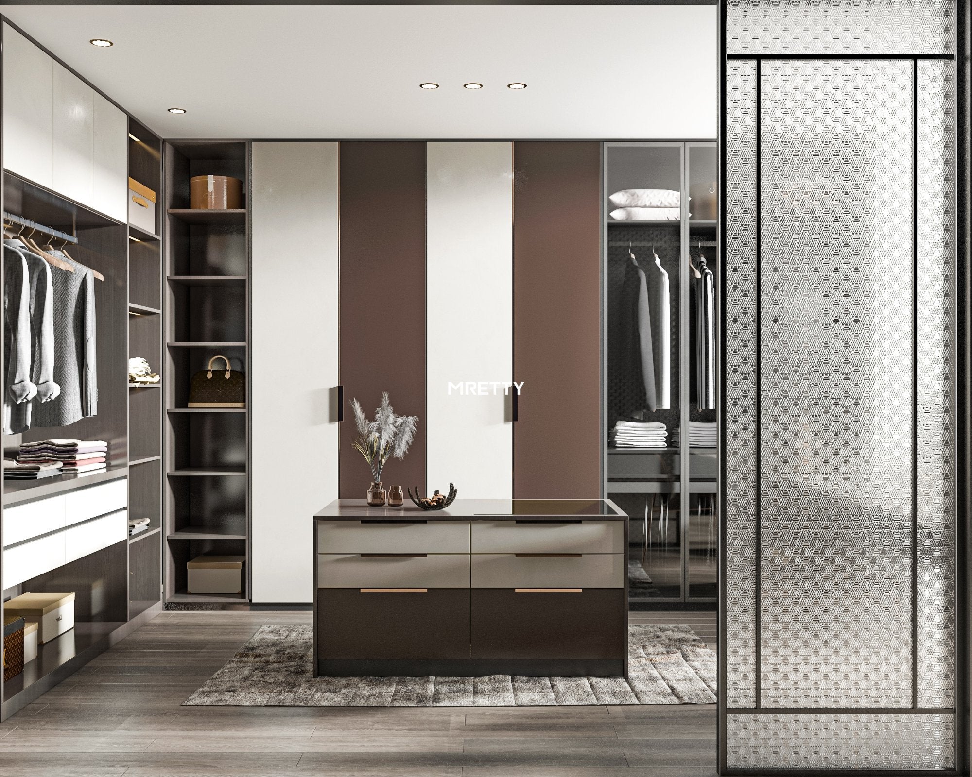 Premium Walk-In Closet Custom Wood Design Singapore