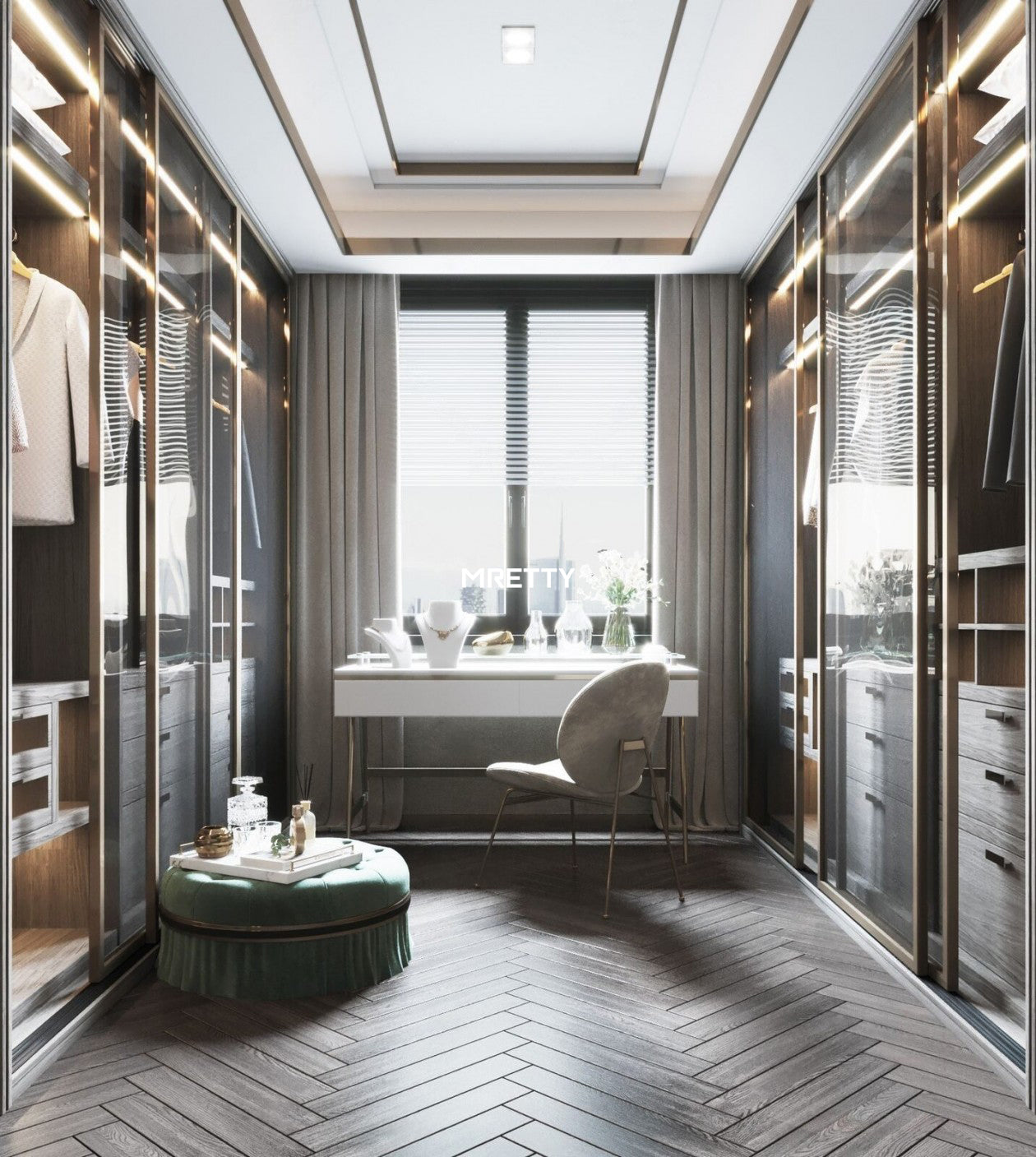 Custom Walk-In Wardrobes With Dressing Tables In Singapore