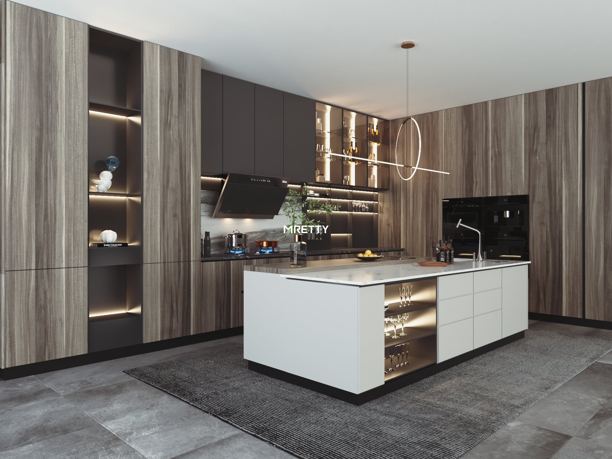 Luxury Kitchen Island Design for Singapore High-End Homes: MRETTY’s Guide to Bespoke Aesthetics & Functionality