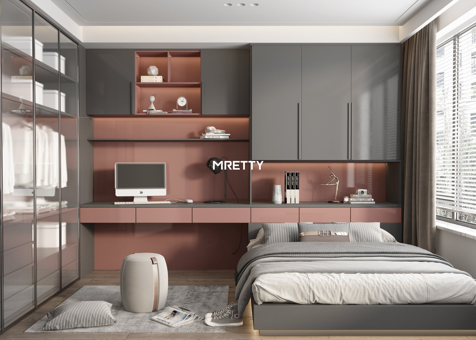 Bespoke Home Office Storage Systems: MRETTY’s SG-Crafted Premium Solutions