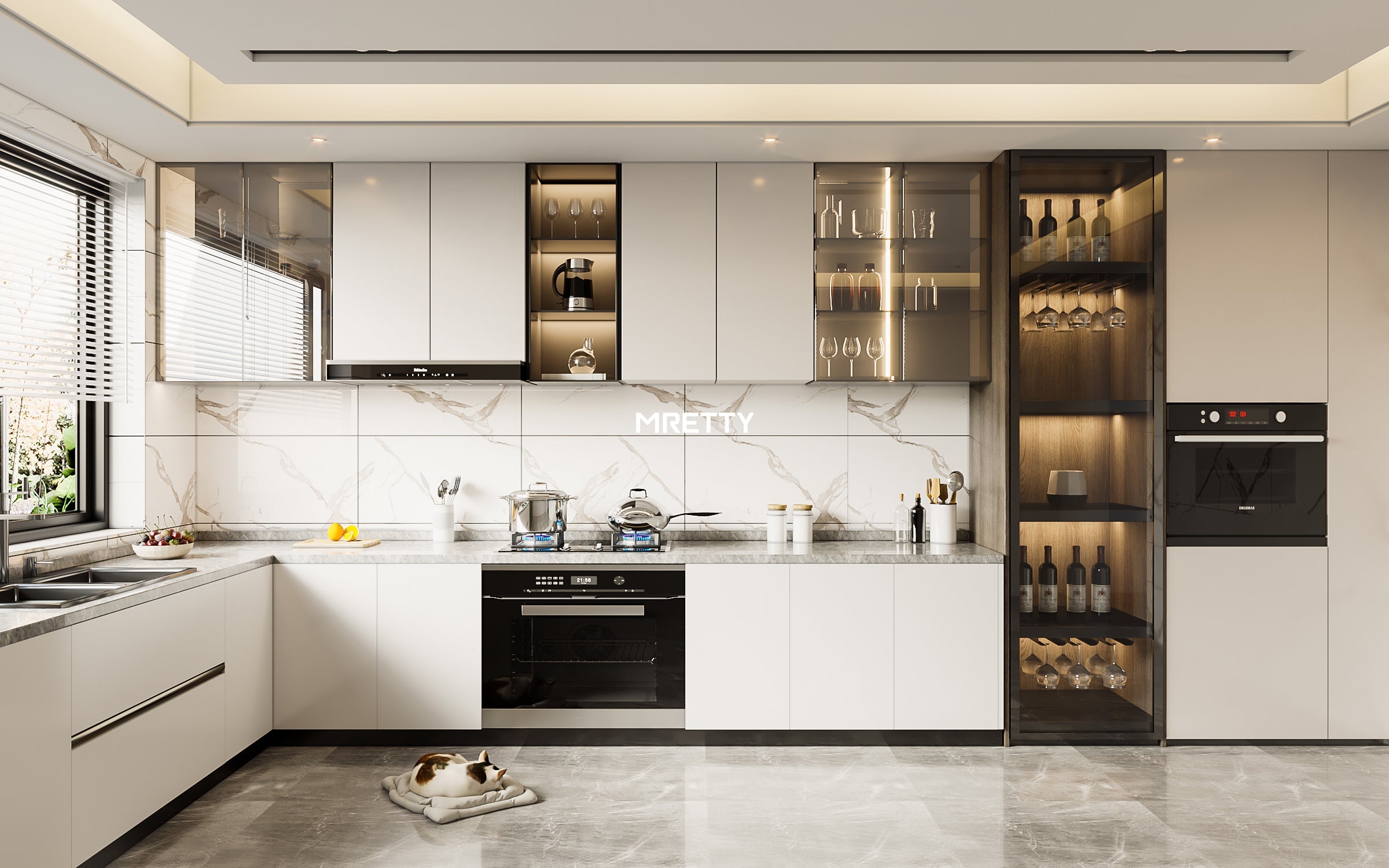 Open-Plan Kitchen Concepts: MRETTY’s Singapore-Inspired Mastery