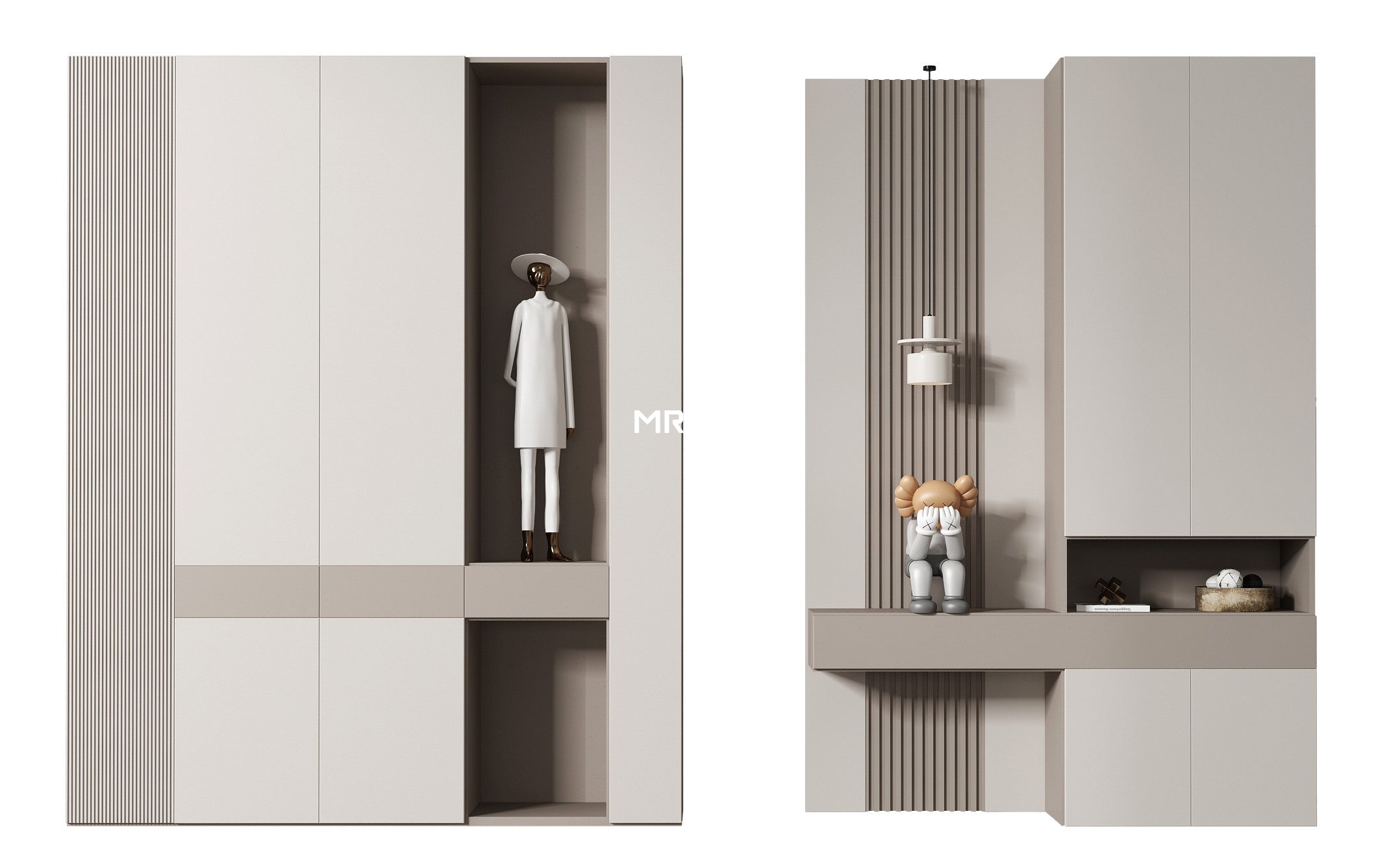 Luxury Wooden Wardrobe with Makeup Area: MRETTY’s Singapore-Crafted Excellence