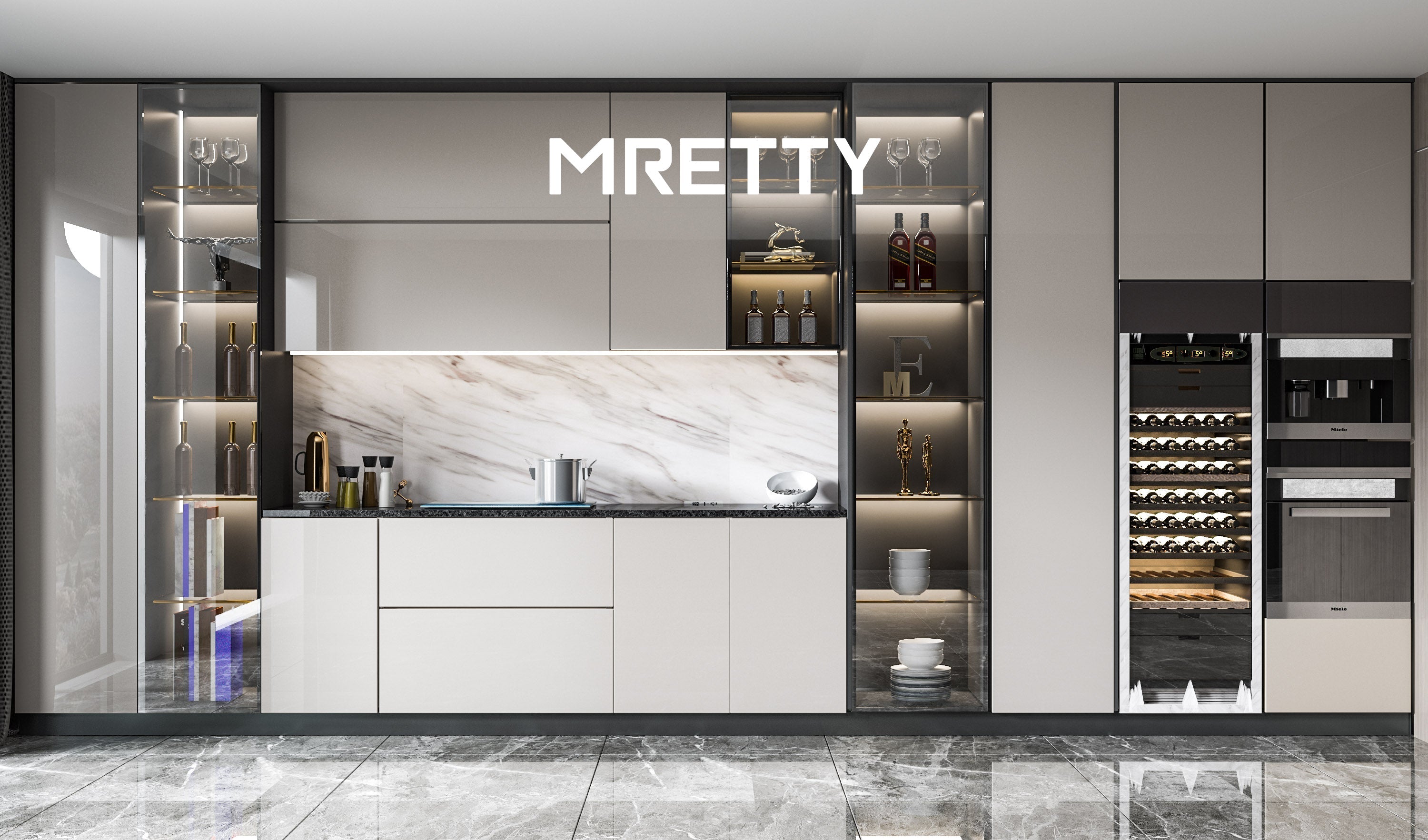 Moisture-Proof Custom Wardrobes Singapore | MRETTY Luxury Design