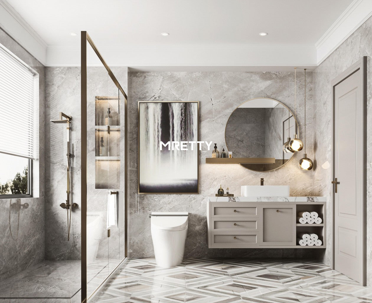 MRETTY Custom Laundry Room Folding Cabinet Design: Effortless Living Meets Intelligent Craftsmanship