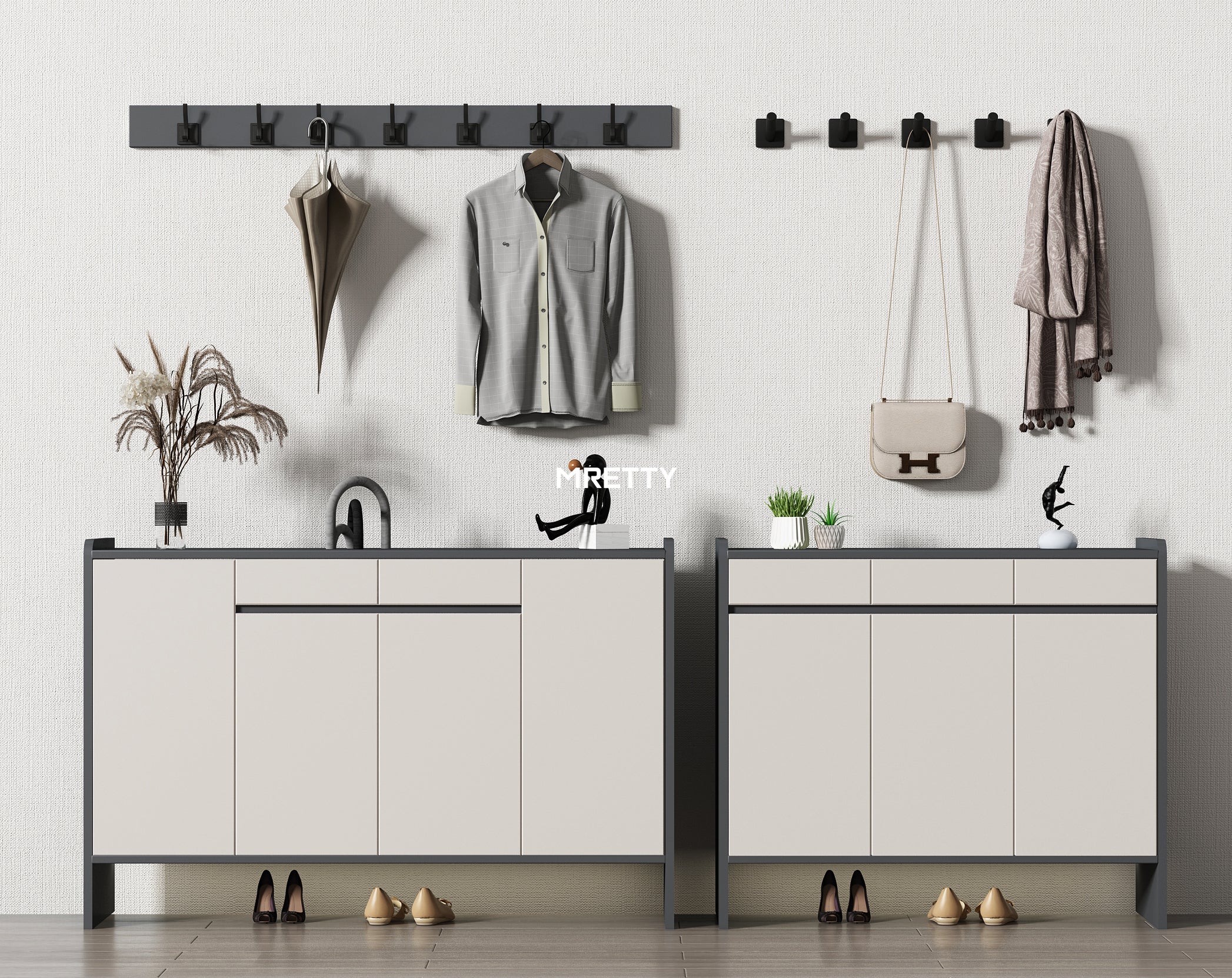 Custom Entryway Cabinet Design Portfolio: MRETTY’s Premium Singapore Solutions