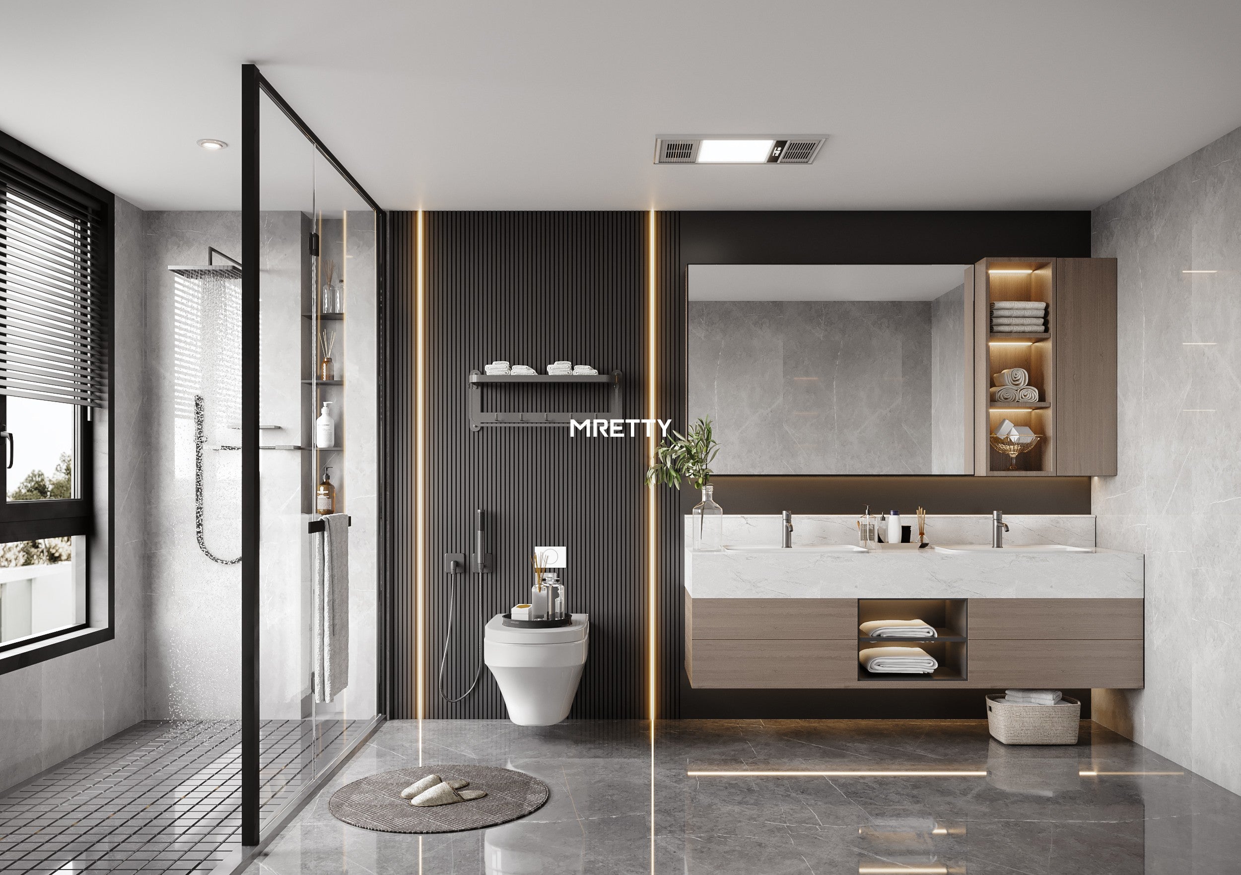 MRETTY Custom Wooden Hallway Cabinets Singapore
