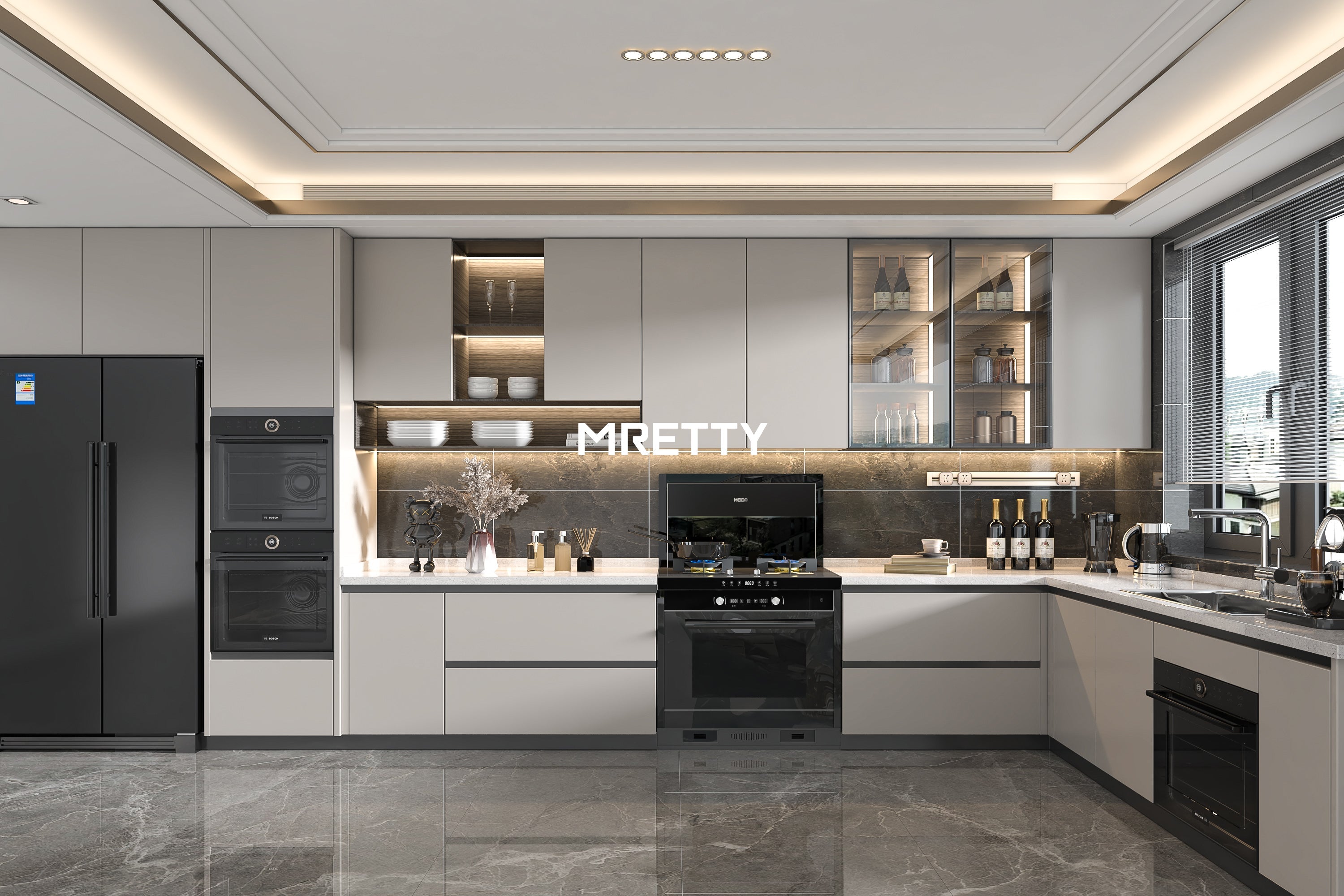 Luxury High-End Dining Room Cabinets by MRETTY | Singapore’s Premier Custom Furniture