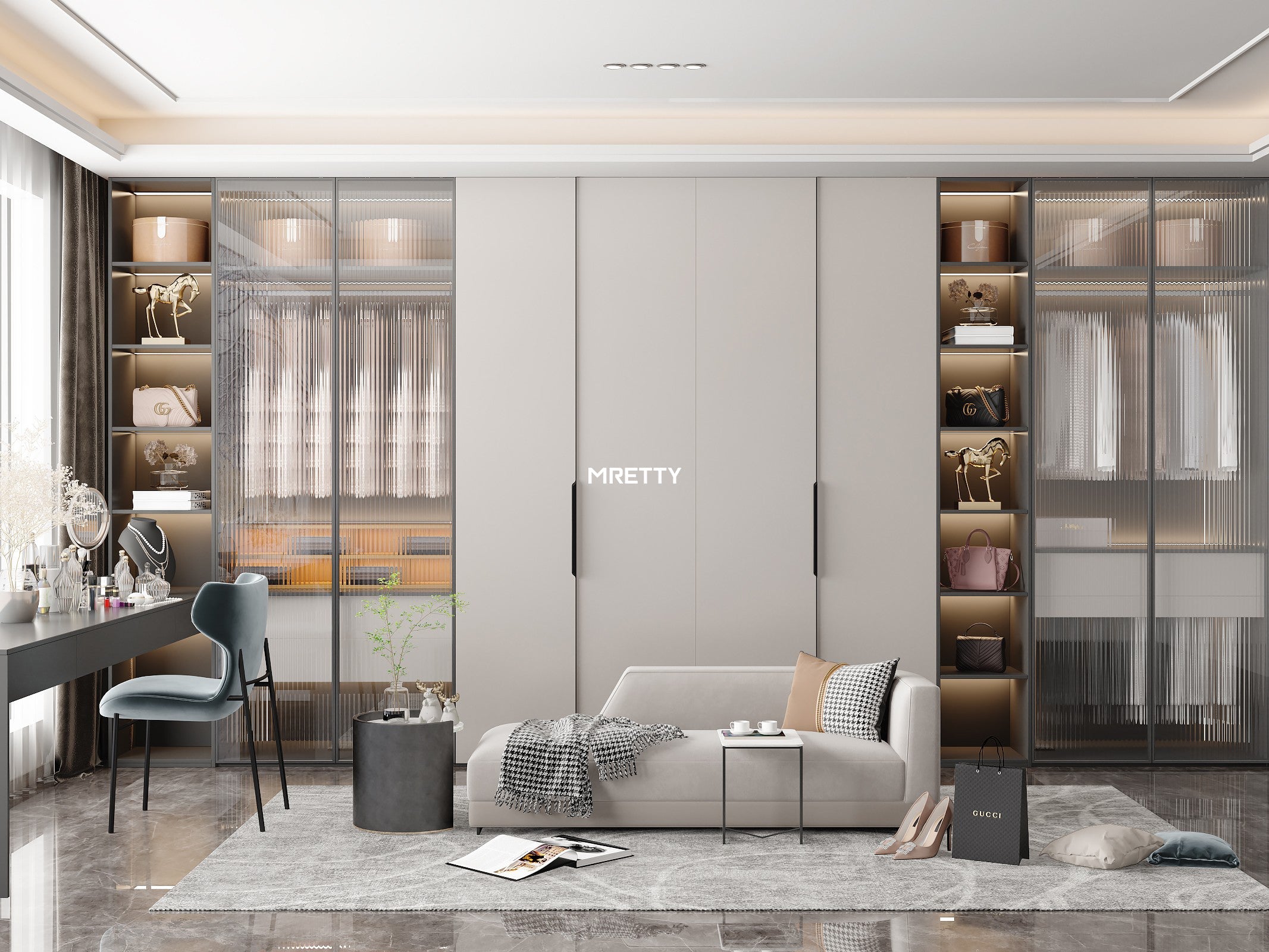 MRETTY Custom Wardrobe Interiors Design: The Art of Organizing Elegance