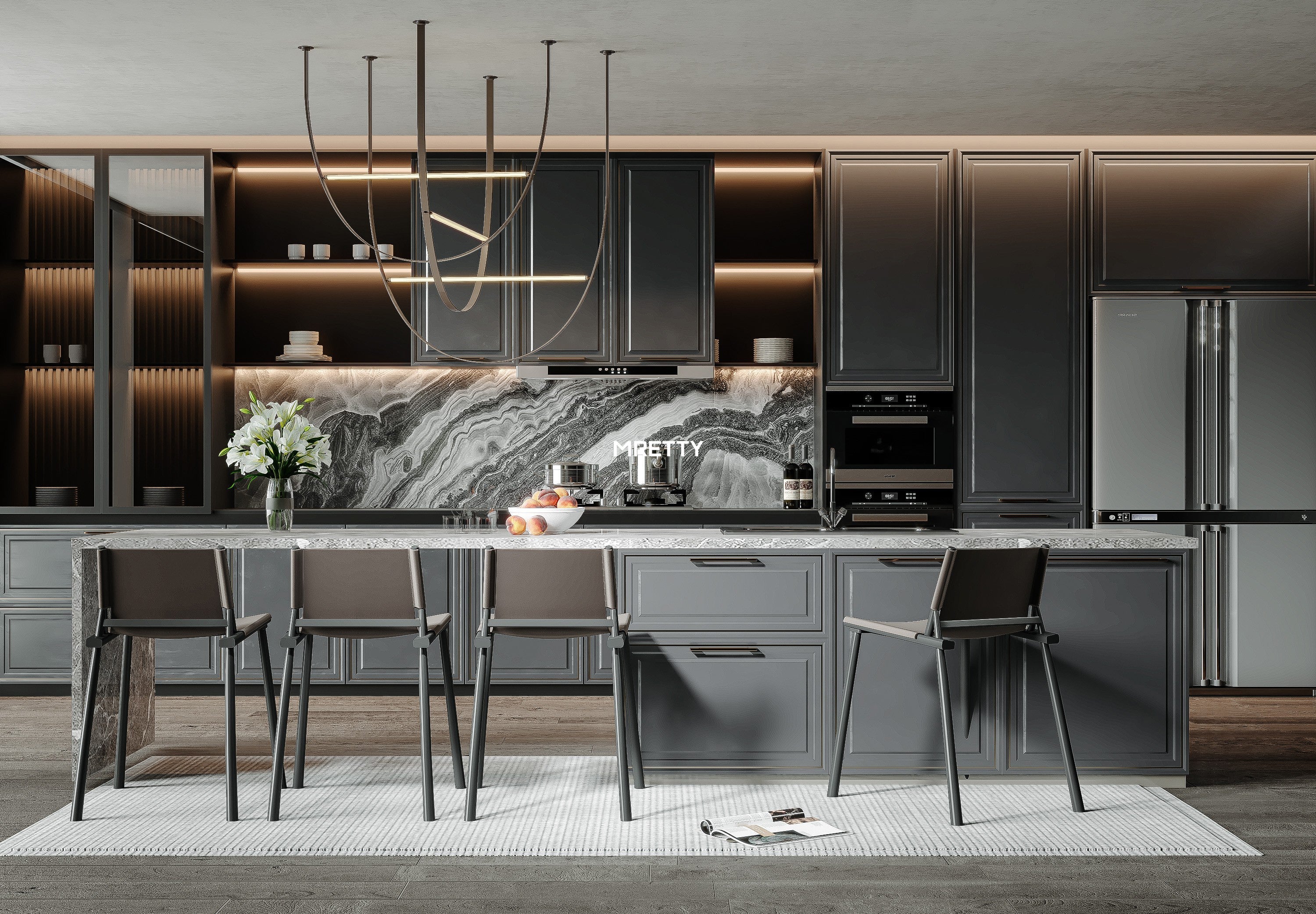 MRETTY Bespoke Statement Cabinet Style: Crafting Kitchens as Personal Masterpieces