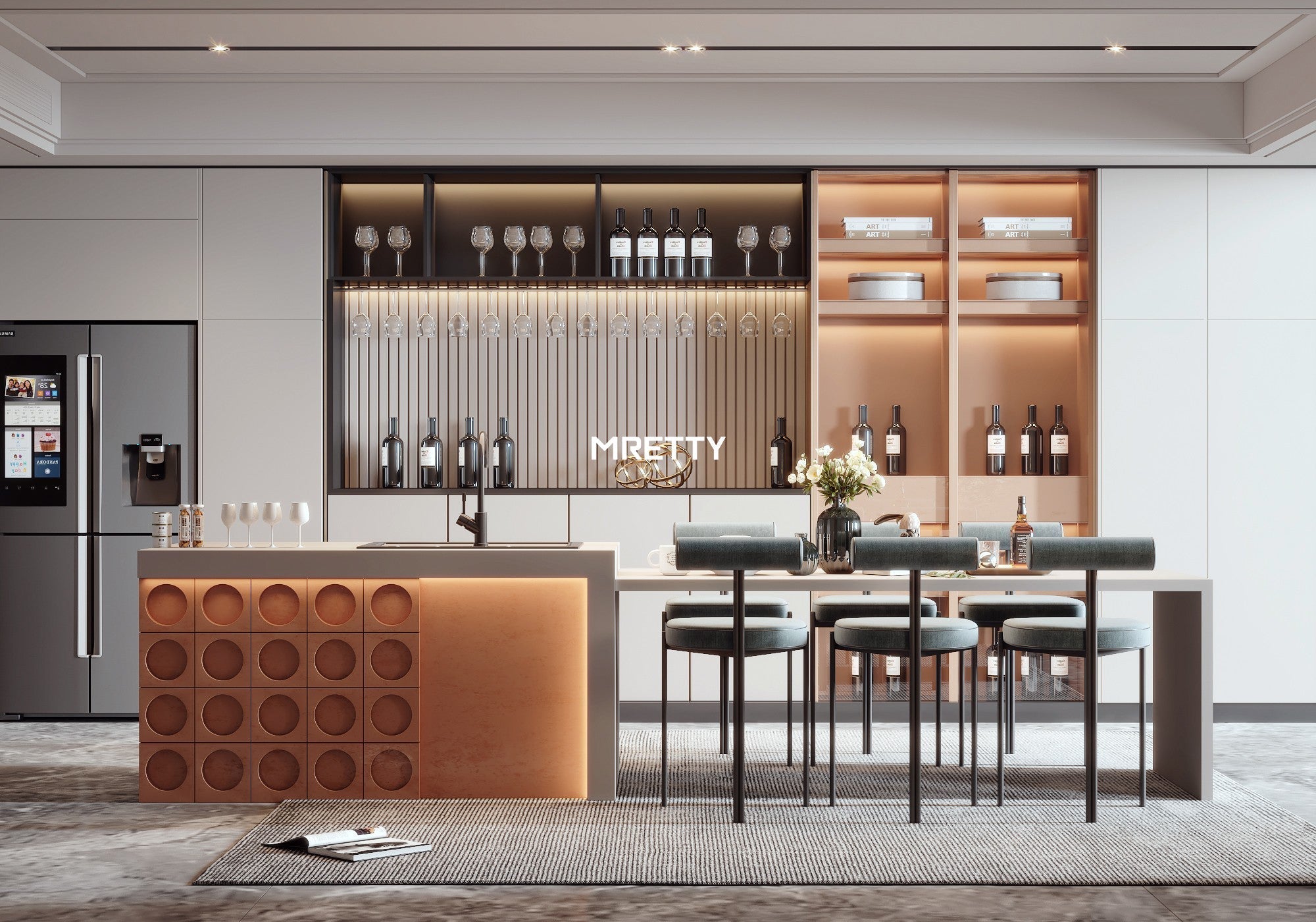 MRETTY Custom Dining Sideboard Storage: The Epitome of Elegant Organization