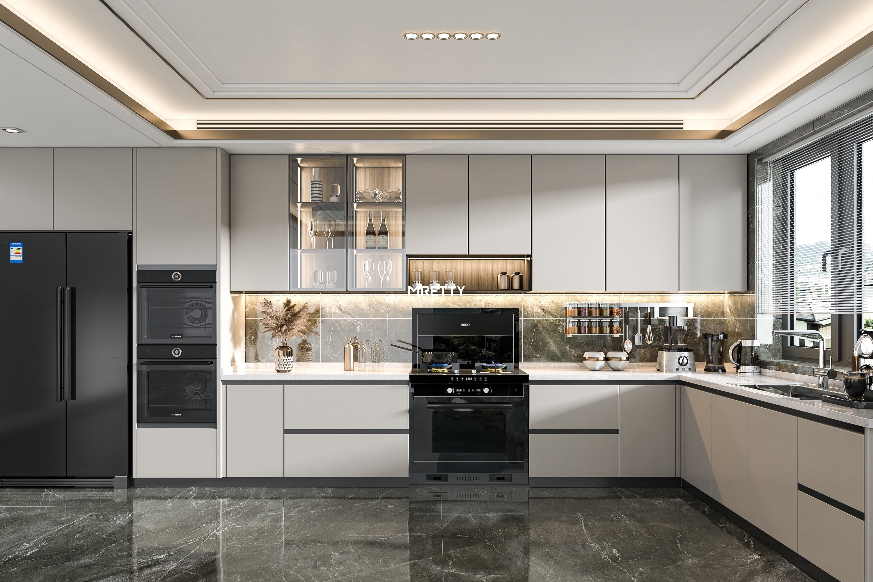 MRETTY Custom Built-in Storage for Small Living Rooms Singapore: The Art of Space and Serenity