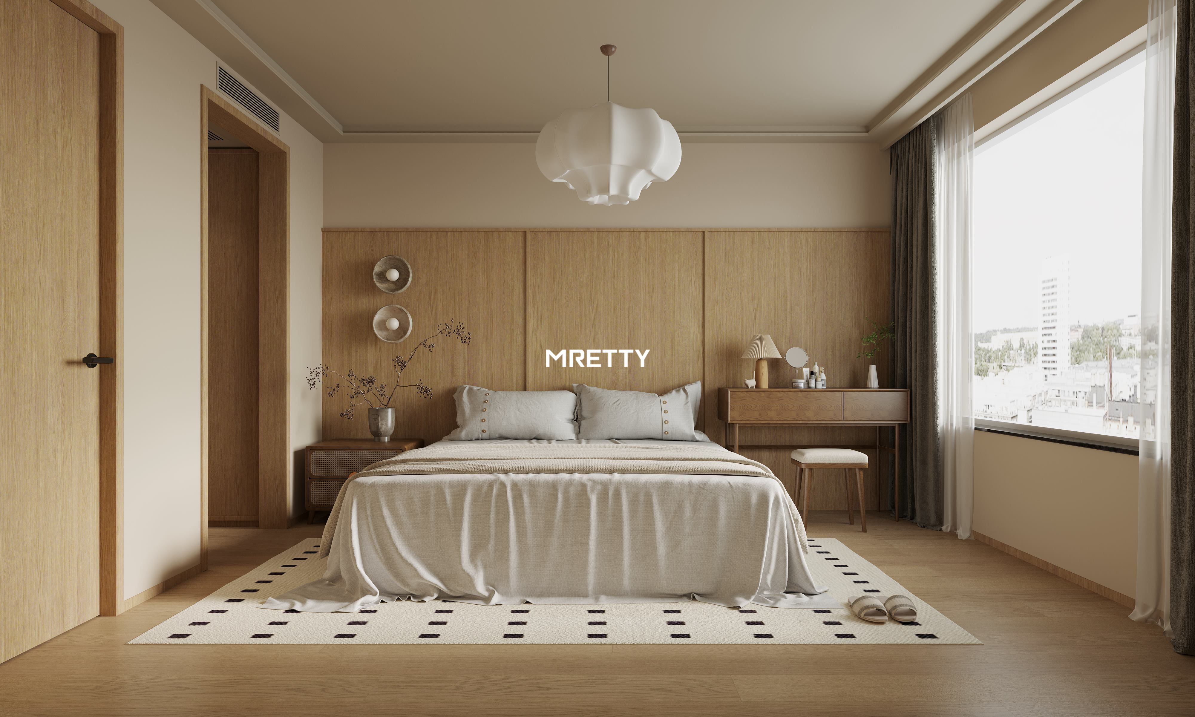 MRETTY Whole House Wooden Paneling for Bedrooms: The Epitome of Modern Sanctuary Design