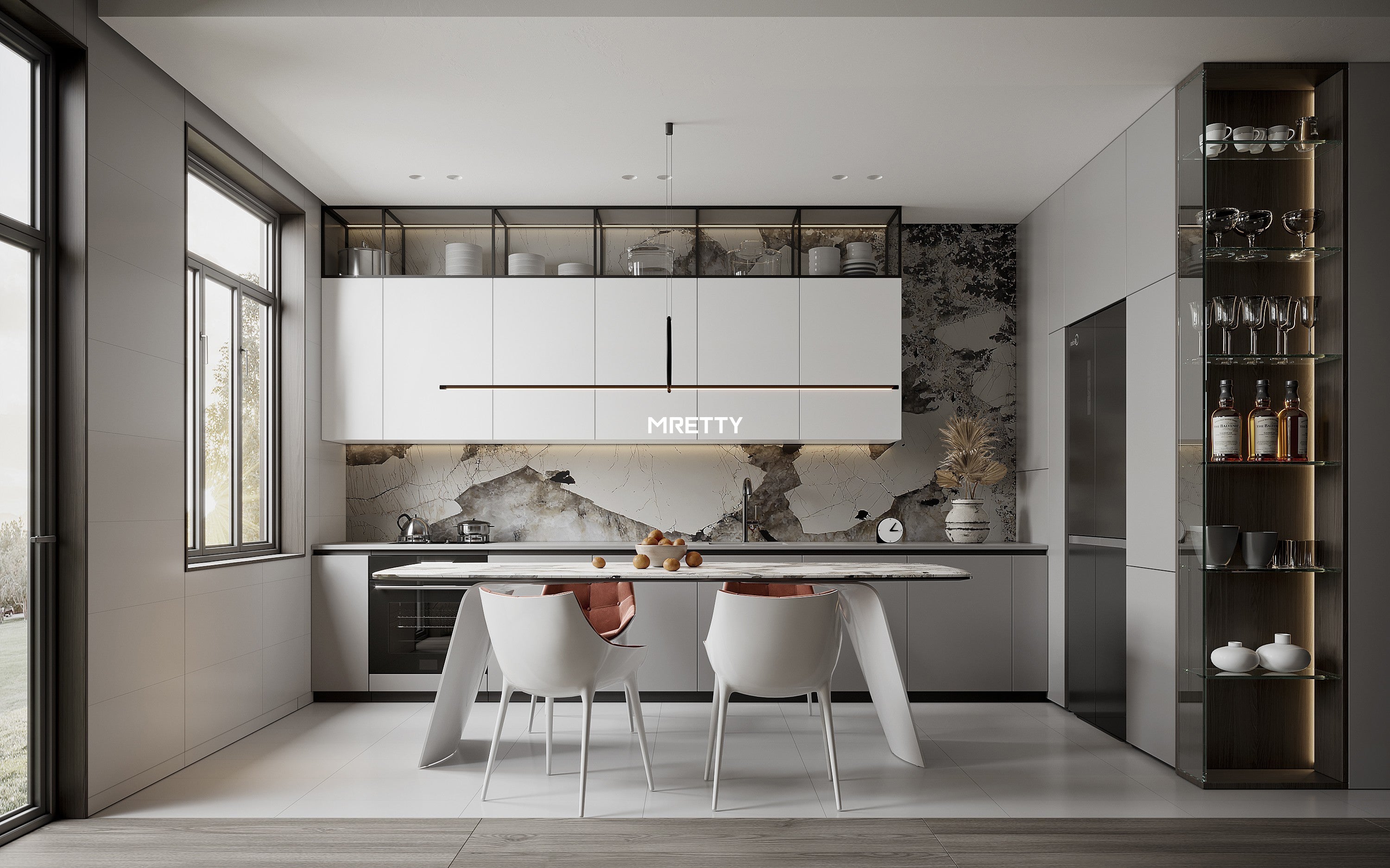 Modern Home Library Design in Singapore: MRETTY’s Bespoke Elegance