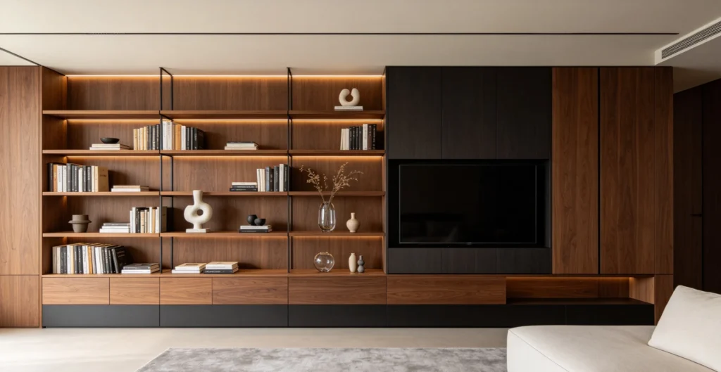 MRETTY Wooden Bookshelves: Custom Elegance for Your Home
