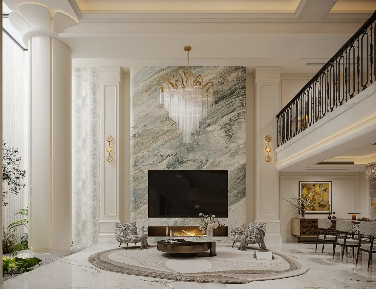 Living room seating area