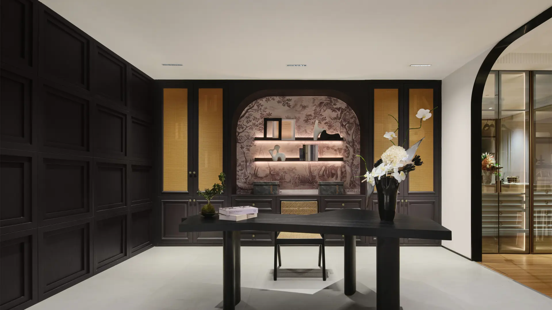 Minimalist dark aesthetic condo project