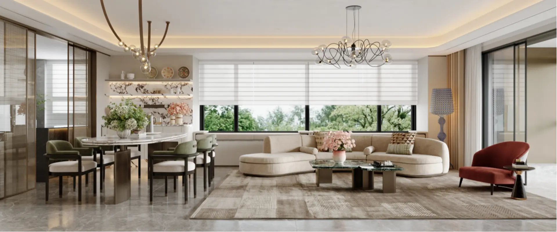 Bespoke living space designed by Pan