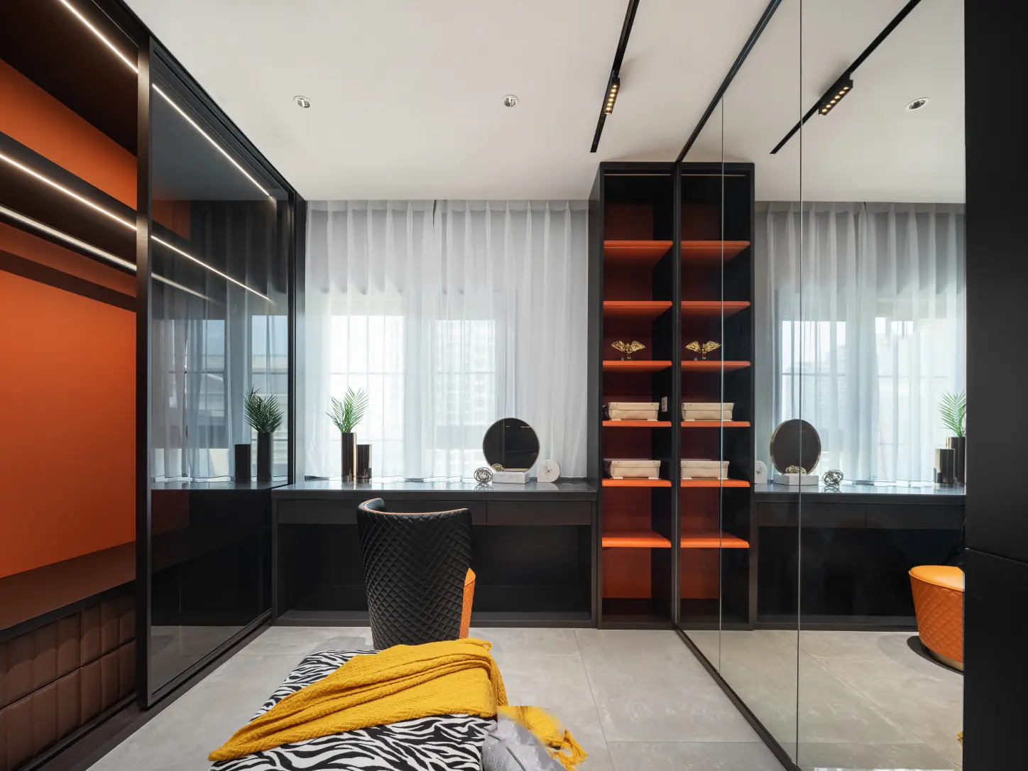 Minimalist dark aesthetic condo project